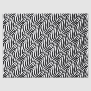 Vet Zebra Streep Zwart & Wit Tissuepapier