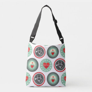 Vet zurenpatroon - LPN RN Gezondheidszorg Crossbody Tas