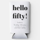 Vet zwart en wit, moderne 50e verjaardag, aangepas (Voorkant)