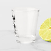 Vet zwart en wit, moderne 50e verjaardag, aangepas shot glas (Rechts)