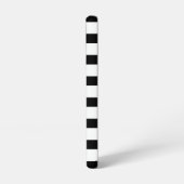 Vet zwart en wit Striped Patroon Samsung Galaxy Hoesje (Linkerkant)