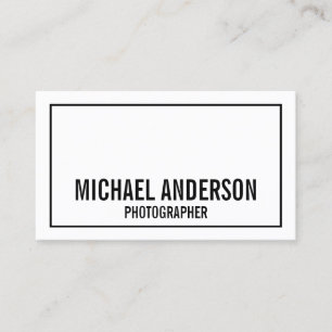 Vet zwart en wit visitekaartje