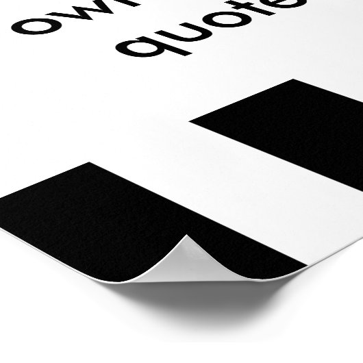 vet zwart-wit aangepast poster voeg uw offerte toe (Hoek)