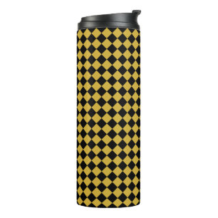 Vet zwart-wit Chevron Patroon Thermosbeker
