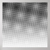 Vet zwart-wit moiré Patroonverloopkunst Poster (Voorkant)