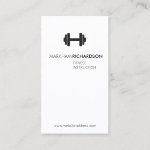 Vet Zwart/Wit Personal Trainer Visitekaartje