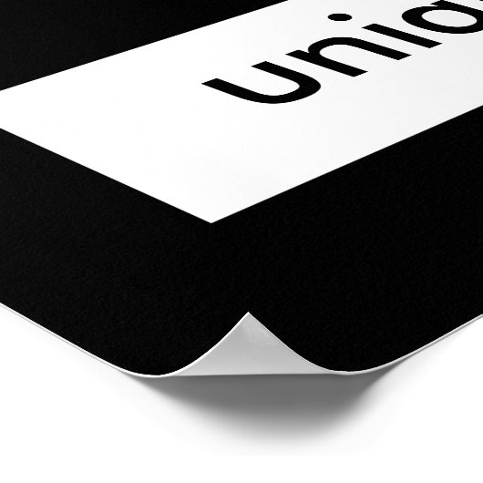 vet zwart-wit poster voegt uw eigen offerte toe (Hoek)