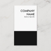 vet zwart-wit visitekaartje (Achterkant)