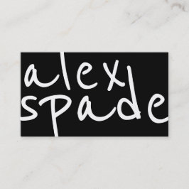 Vet zwart-wit Visitekaartje voor grafisch ontwerp