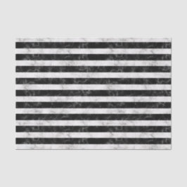 Vet zwarte en witte marmerstrepen tissuepapier