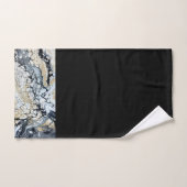 Vet zwarte gouden en witte washanddoekjes bad handdoek (Handdoek)