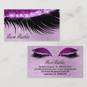 Vetas Visitekaartje Eyelash Paars (Voorkant / Achterkant)