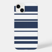 Vetbandpatroon - witte en zeemijl Case-Mate iPhone case (Achterkant)