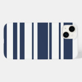 Vetbandpatroon - witte en zeemijl Case-Mate iPhone case (Achterkant (horizontaal))