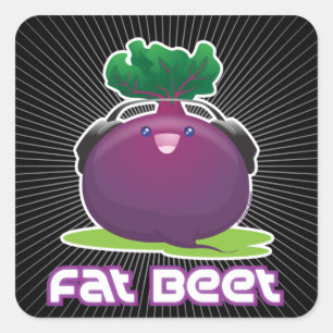 Vetbiet Vierkante Sticker