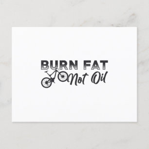 Vetbike Burn Fat Not Oil Bike MTB Biker Fatbike Briefkaart