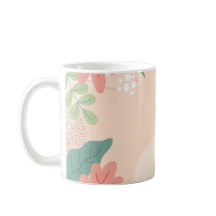 Vetbladige afbeelding in tinten groen en sinaasapp