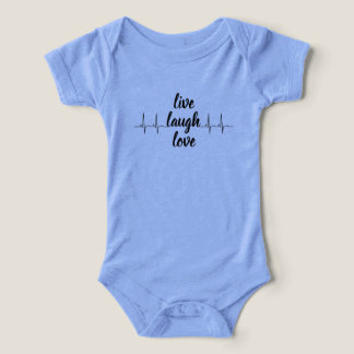 Vêtement de bébé en bleu coton – Live Laugh Love B
