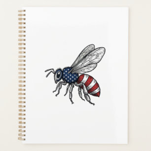 Vêtement graphique vectoriel abeille patriotique v