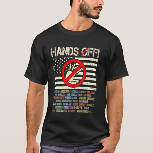 Vêtement T-shirt de protestation Hands Off Protest (Devant)