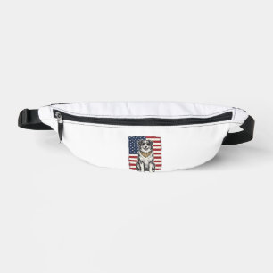 Vêtement vintage chien patriotique drapeau américa