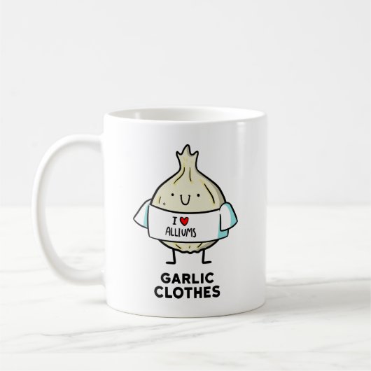 Vêtements à l'ail Cute Allium Pun Mug (Gauche)