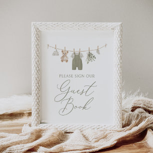 Vêtements bébé bohème Livre d'or pour invités de b