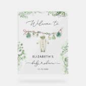 Vêtements bébé Boho Eucalyptus Baby shower Bienven (Recto)