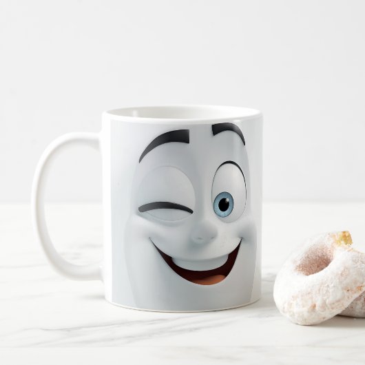 Vêtements Cartoon Face 3D Mug 3 (Avec donut)