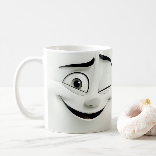 Vêtements Cartoon Face 3D Mug 9 (Avec donut)