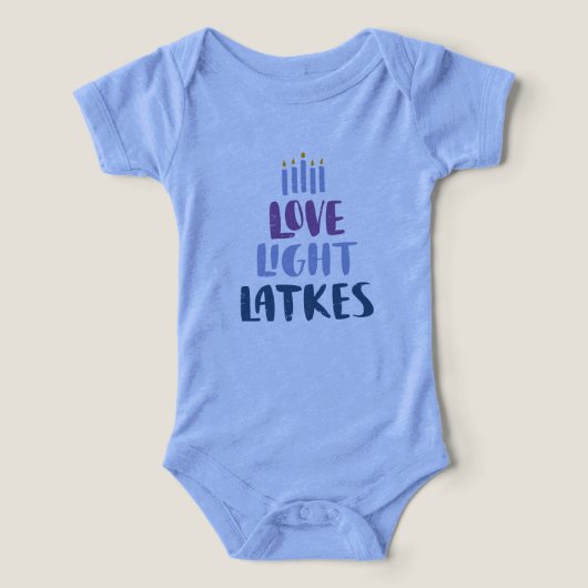 Vêtements de bébé Hanukkah (Design Recto)