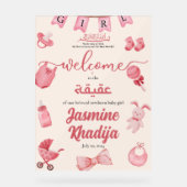 Vêtements de bébé rose Aqiqah Aqeeqa Bienvenue Acr (Recto)
