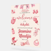 Vêtements de bébé rose Aqiqah Aqeeqa Bienvenue Acr (Angle)