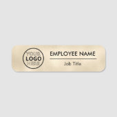 Vêtements de l'employé d'or Nom Badge Sécurité Pin (Devant)