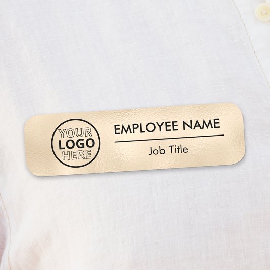 Vêtements de l'employé d'or Nom Badge Sécurité Pin