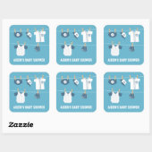 Vêtements de sport mignons Stickers Baby shower de (Feuille)