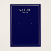 Vêtements d'oreille à la frontière bleu or Marine (Devant)