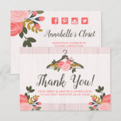 Vêtements floraux cintre Boutique Merci (Devant / Derrière)