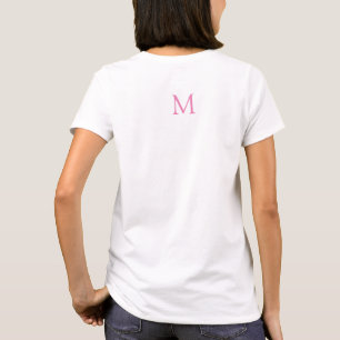 Vêtements pour femmes arrière Design Tshirt Monogr