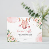 Vêtements roses Carte de tombola de couche (Debout devant)