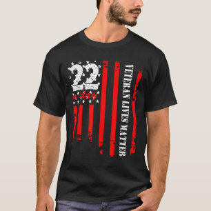Veteraan 22 Day Veteran Lives Suicide Awareness PT T-shirt