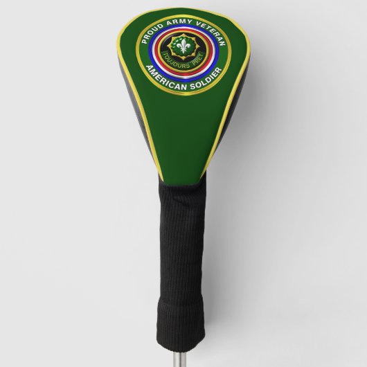 Veteraan 2e Cavalerie Regiment Golfheadcover (Voorkant)