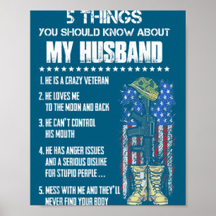 Veteraan 5 dingen die je moet weten over mijn man poster