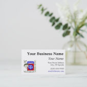 Veteraan 82nd Airborne Visitekaartje (Staand voorkant)