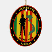 Veteraan aangepaste versiering van militaire oorlo keramisch ornament (Rechts)