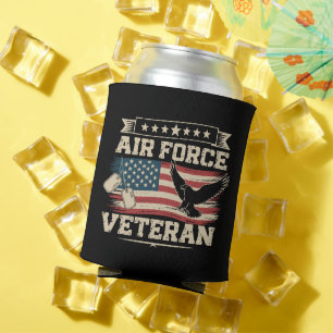 Veteraan Amerikaanse luchtmacht Amerikaanse vlag Blikjeskoeler