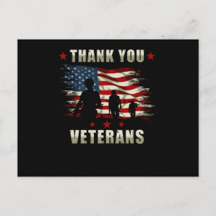 Veteraan bedankt USA Briefkaart