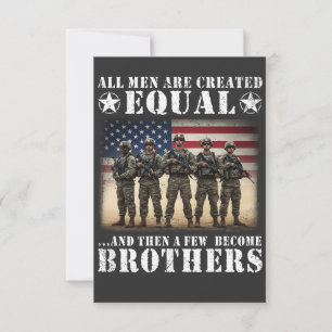 Veteraan Broers Militaire Broederschap Patriottisc Bedankkaart