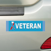 veteraan bumpersticker (Op auto)