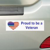 Veteraan Bumpersticker (Op auto)